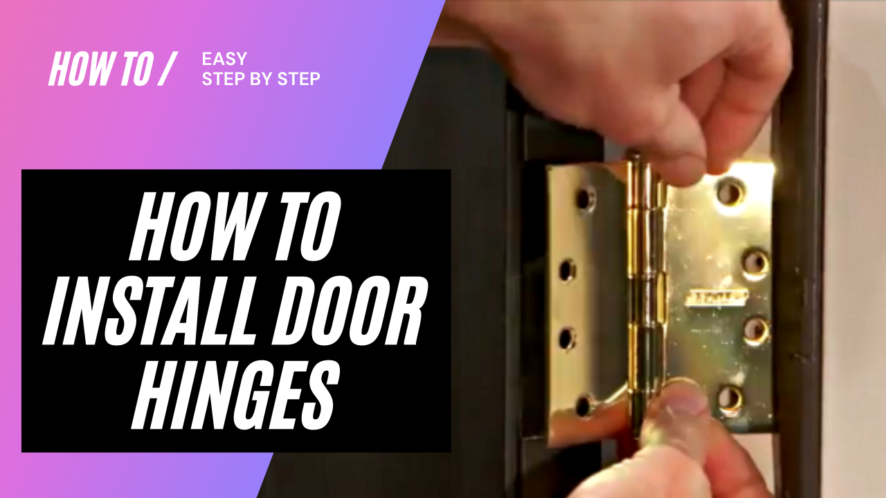 How to Install Door Hinges and Replace them