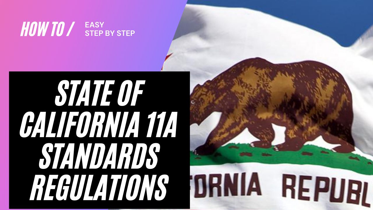 State of California 11A Accessibility Standards